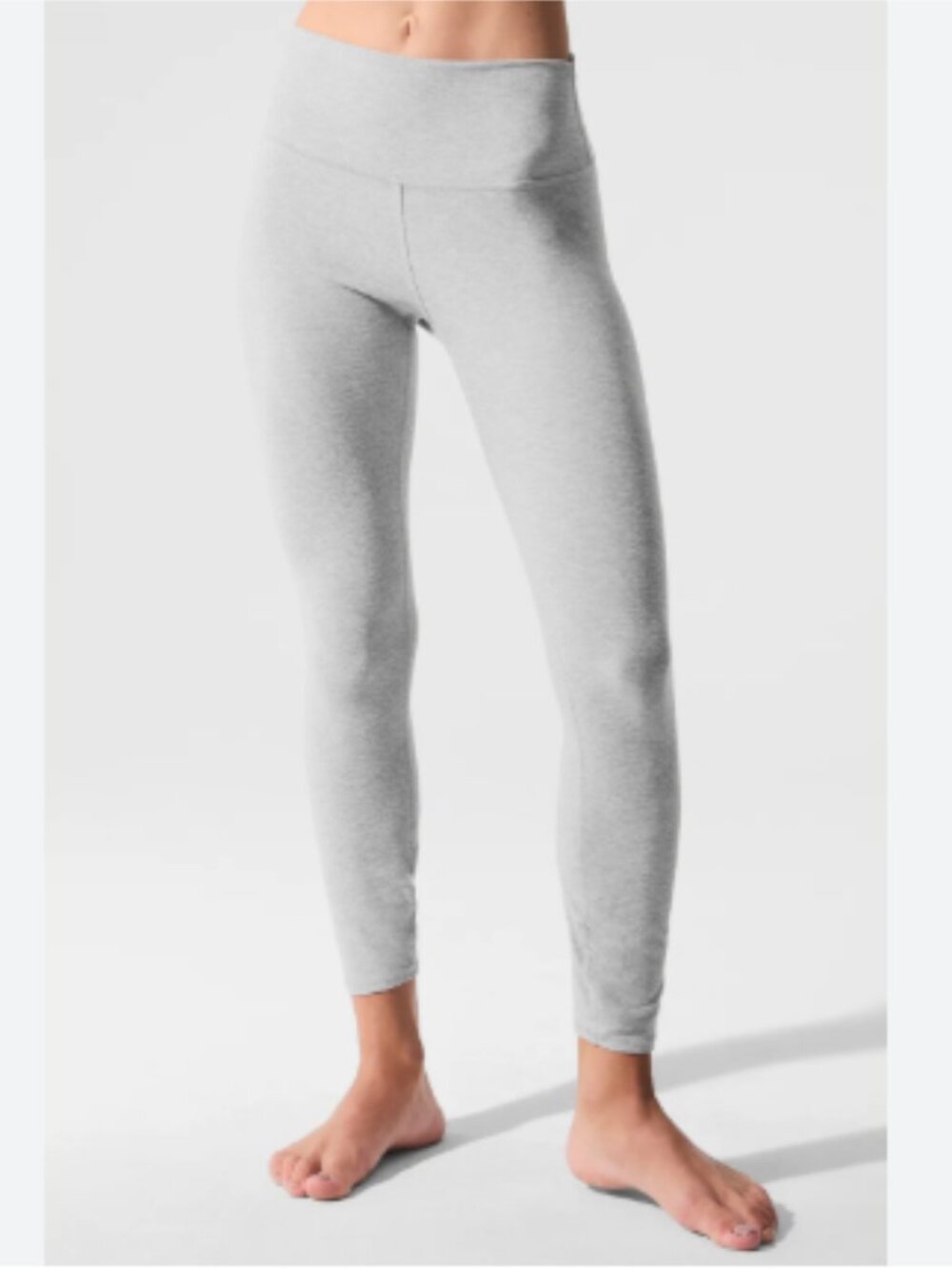 ALO Yoga Alosoft High-Waist 7/8 Highlight Legging Athletic Heather Grey Size XS